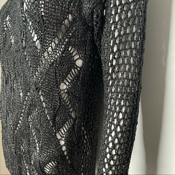 Loose Crochet Knit Sparkle Sweater XS - Picture 8 of 13